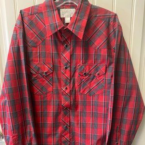 CowboyUp Red Plaid Dress Shirt